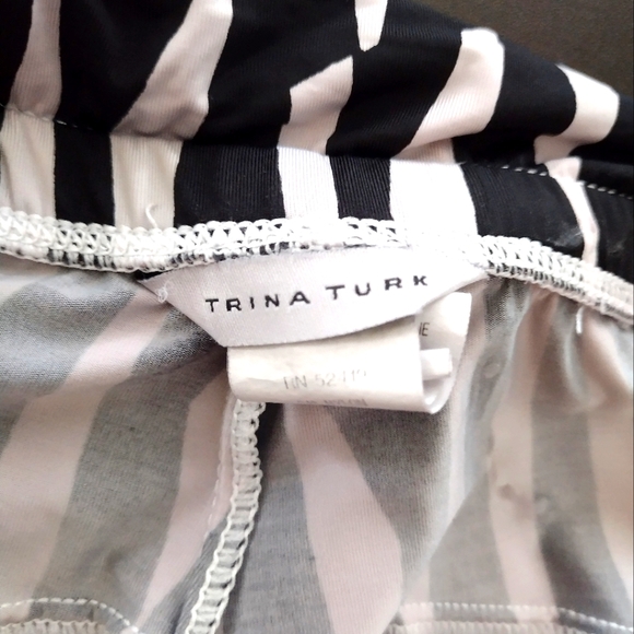 TRINA TURK Zebra Print Wide Leg Swim/Cover Up/Resort Pants - Picture 5 of 5